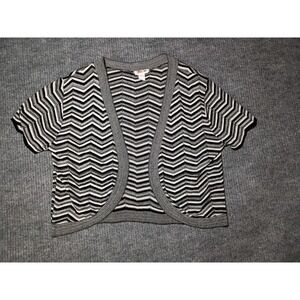 Sweet Kizz Women's Chevron Pattern Open Cardigan Size 2X Made In The U.S.A.